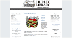 Desktop Screenshot of hurleylibrary.org
